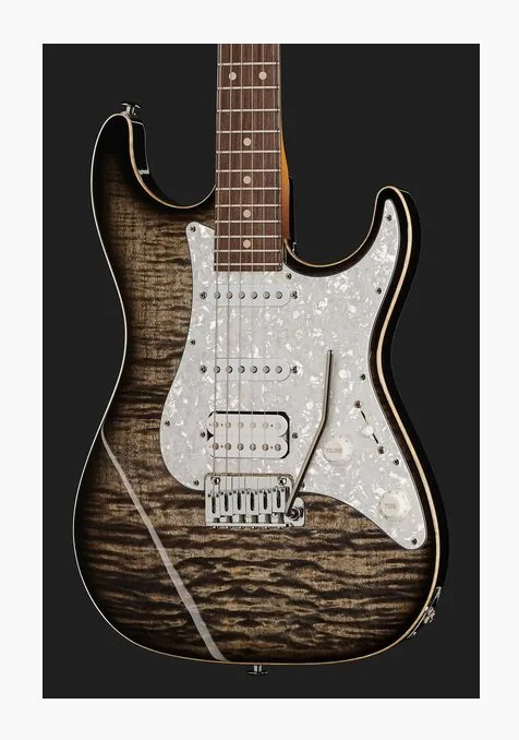Suhr Standard Plus HSS PF TCB, perfil lateral del cuerpo