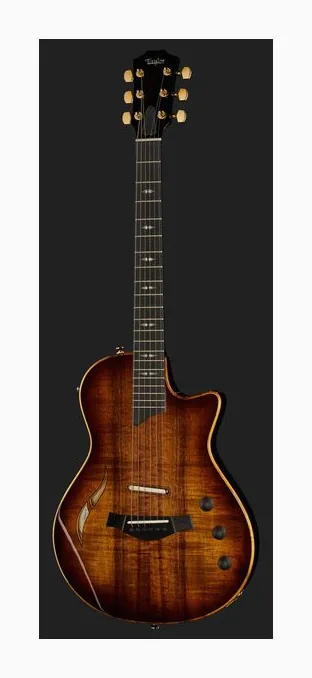 Taylor T5z Custom Koa, curvas del cuerpo vistas desde arriba