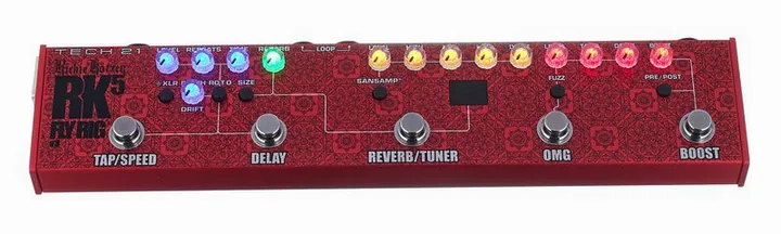 Tech 21 RK5 v3 Richie Kotzen Fly Rig, footswitch en primer plano