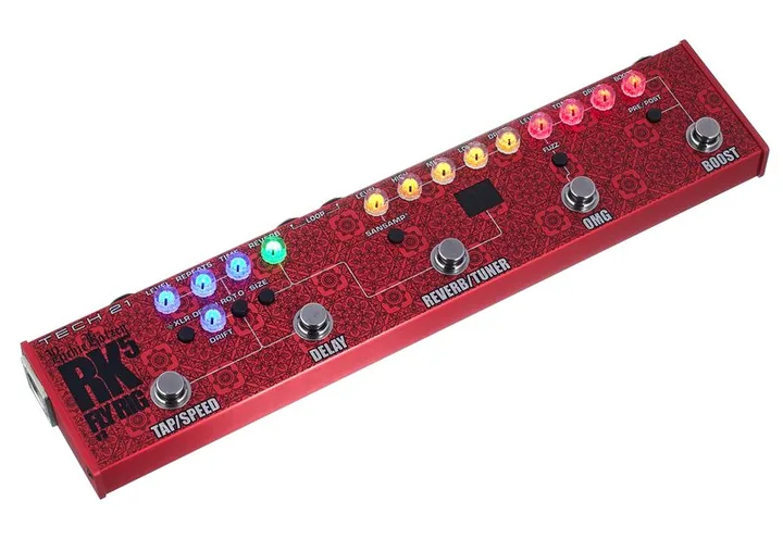 Tech 21 RK5 v3 Richie Kotzen Fly Rig, conectores en la parte trasera de la unidad