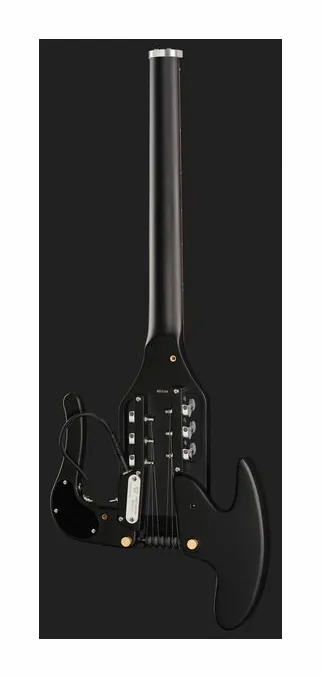 Traveler Guitar Pro Series Mod X - Matte Black, mástil y diapasón vistos de lado