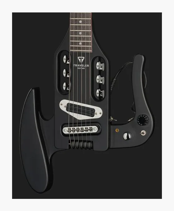 Traveler Guitar Pro Series Mod X - Matte Black, perfil lateral del cuerpo