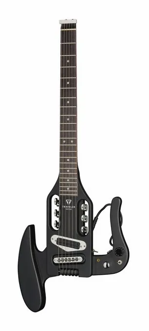 Traveler Guitar Pro Series Mod X - Matte Black visto de frente