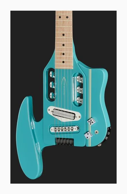 Traveler Guitar Speedster Deluxe Hot Rod Blue, pastillas y mandos de control