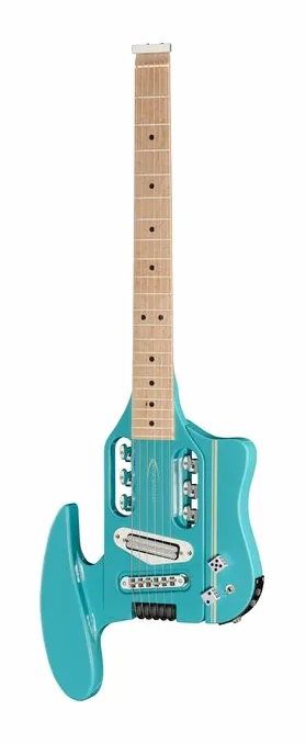 Traveler Guitar Speedster Deluxe Hot Rod Blue visto de frente