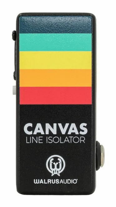 Walrus Audio Canvas Nano Line Isolator, footswitch en primer plano