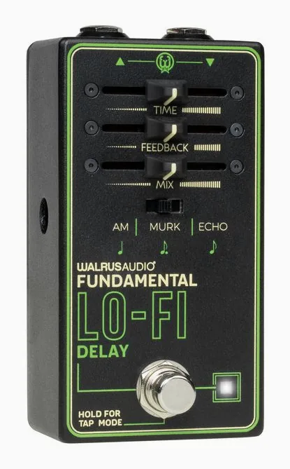 Walrus Audio Fundamental Lo-Fi-Delay, conectores en la parte trasera de la unidad