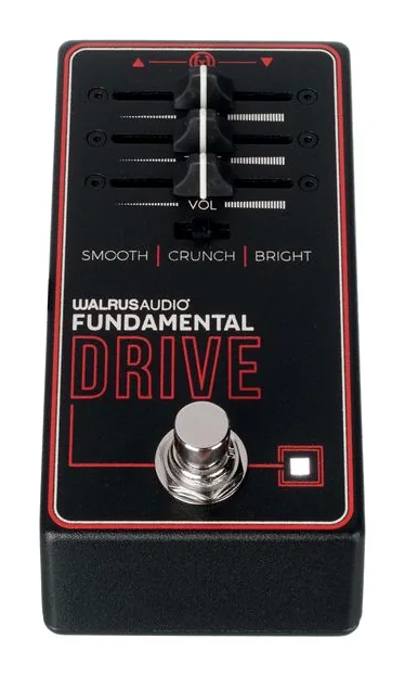 Walrus Audio Fundamental Overdrive, entradas y salidas laterales
