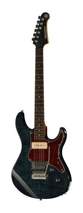 Yamaha Pacifica 611 V FM TBL encuadrado de frente sobre fondo neutro