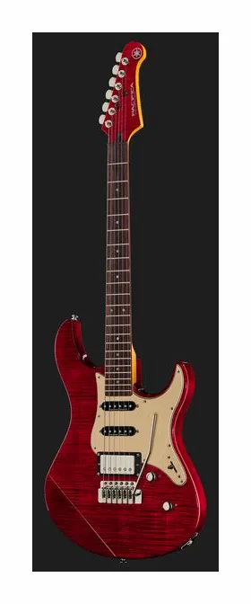 Yamaha Pacifica 612V II FMX FR, curvas del cuerpo vistas desde arriba