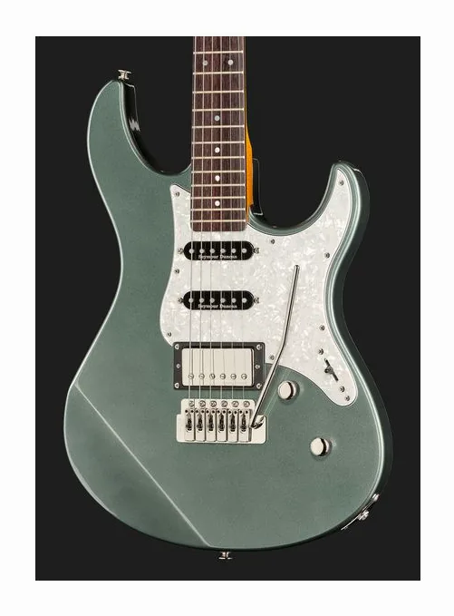 Yamaha Pacifica 612VIIX Mist Green, curvas del cuerpo vistas desde arriba
